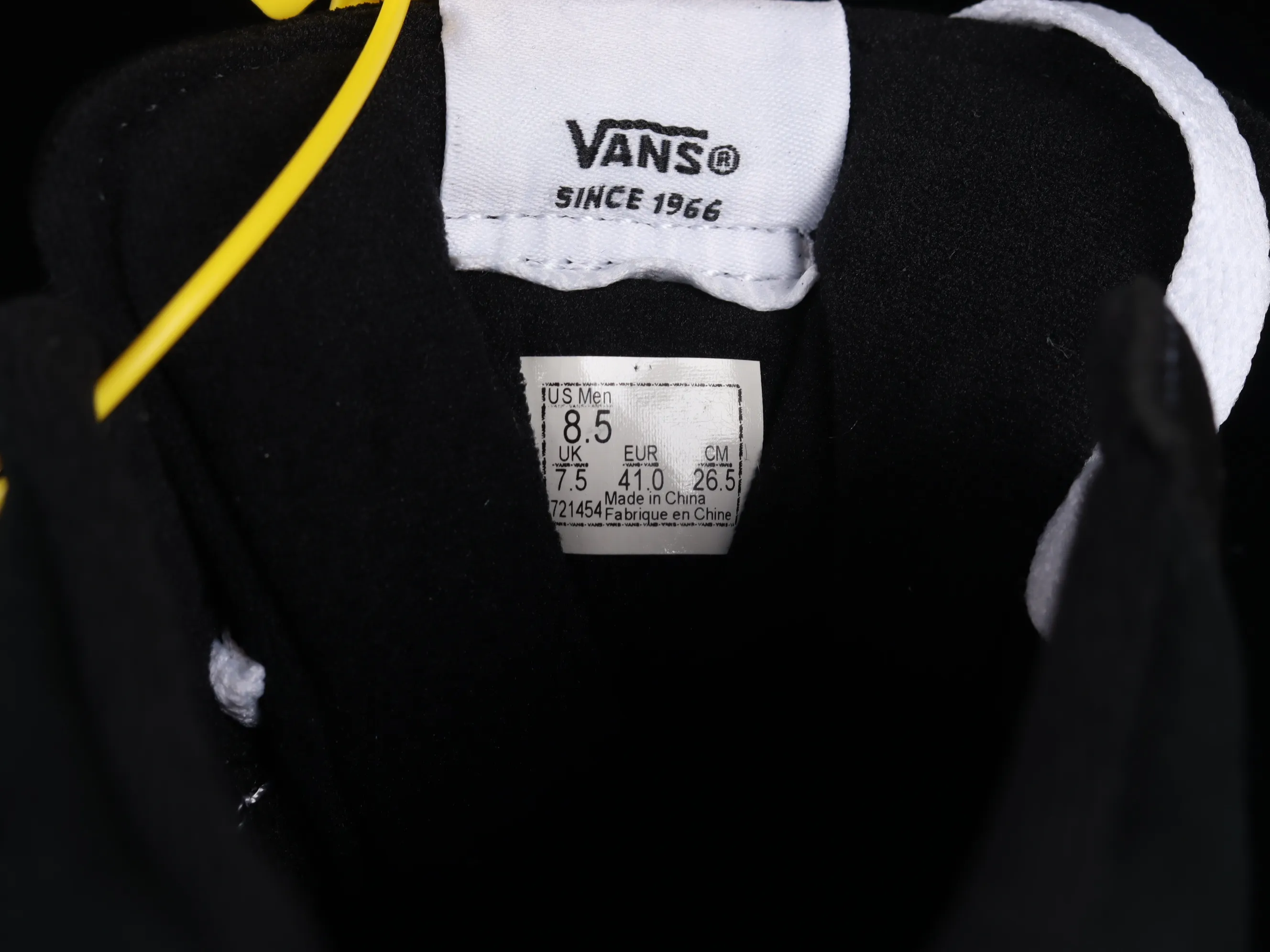 All categories Vans Vans series Vans Hi Vans high-top Vans Ward Sk8-Hi four evergreen season black and white high-top canvas casual sneakers VN0A36ENC4R